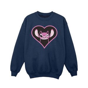Lilo & Stitch Girls Angel Heart Sweatshirt / Navy Blue